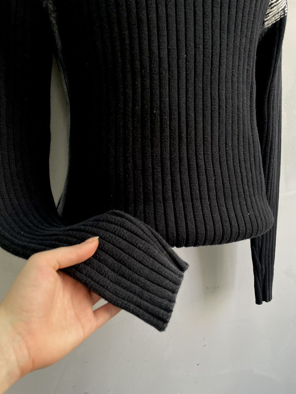 If Six Was Nine If six was nine style y2k Black Ribbed Knit Sweater Size L Size US L / EU 52-54 / 3 - 5 Thumbnail