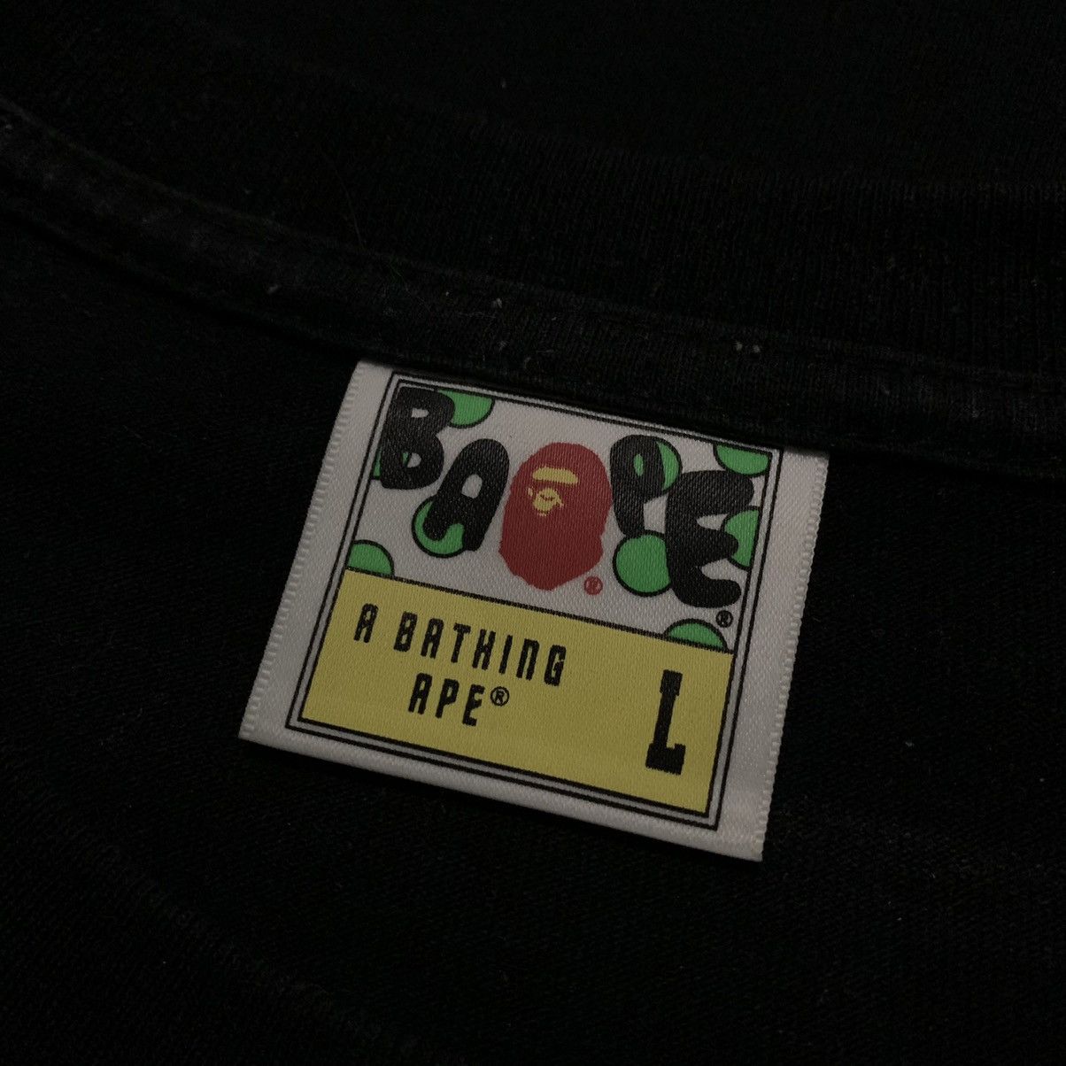 Bape Bape Large ABC Multi Camo Question Mark Black Tee Size US L / EU 52-54 / 3 - 3 Thumbnail