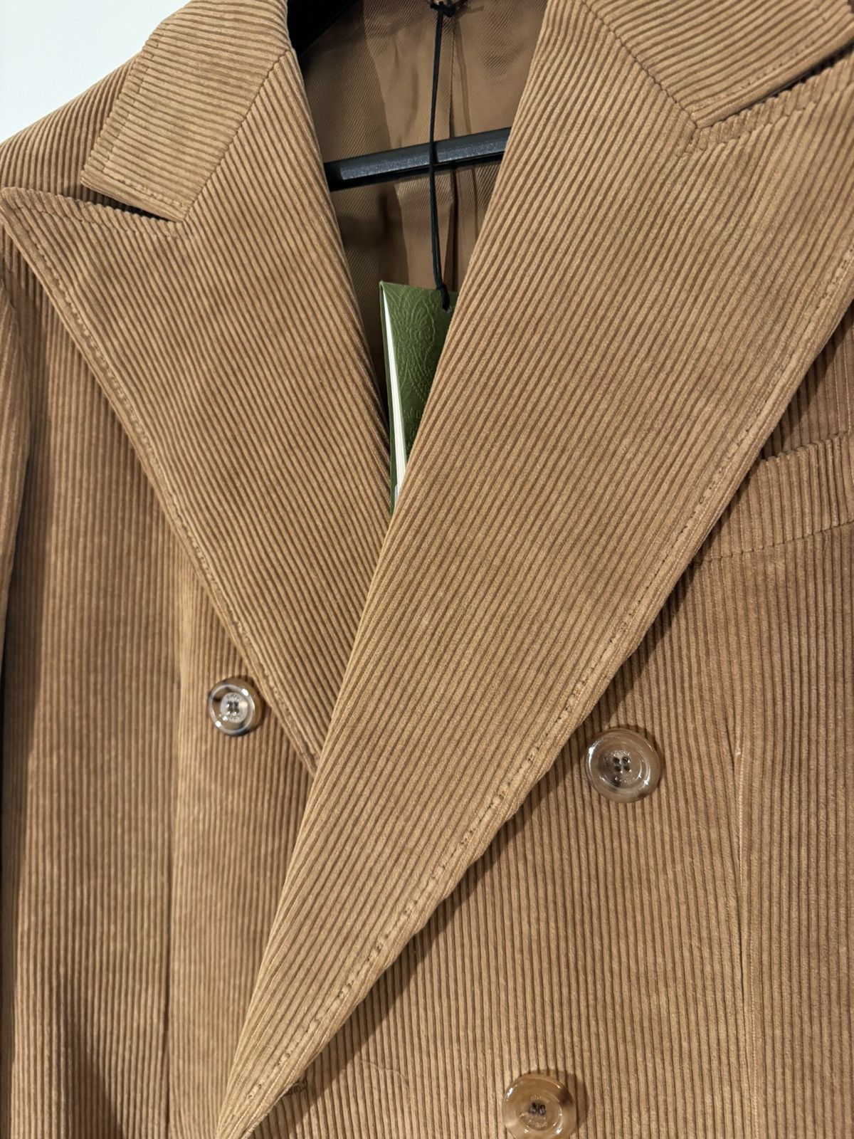 Gucci Gucci HA HA HA Harry Styles Corduroy Double Breasted Blazer Size 48S - 3 Thumbnail