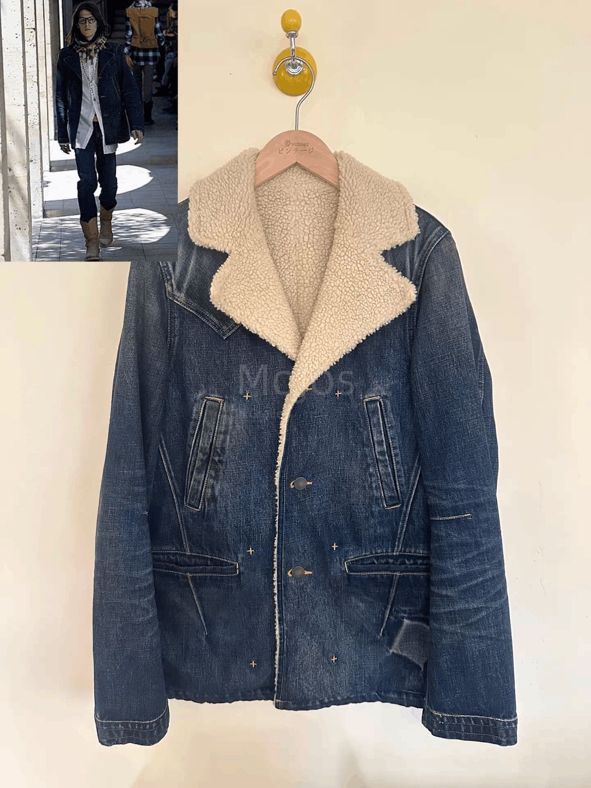 Number (N)ine Sz 2 Number Nine 07SS About a Boy Denim Fur Jacket