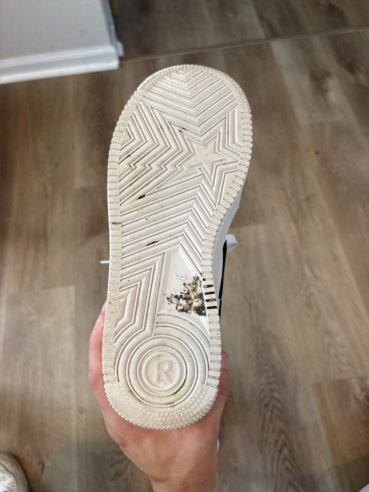 Bape BAPESTA LOW M2 'WHITE BLACK' Size US 8.5 / EU 41-42 - 8 Thumbnail