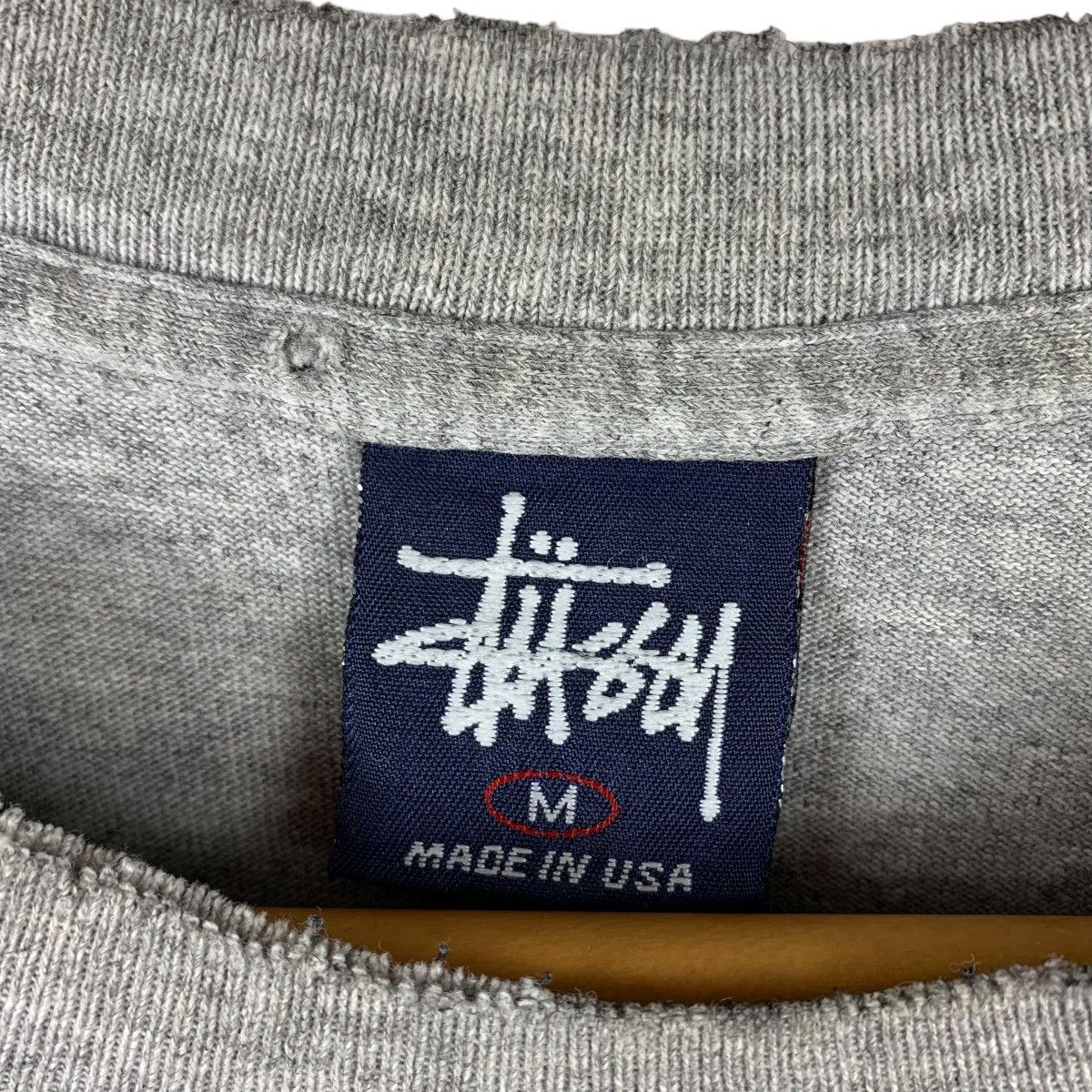 Stussy × Vintage Vintage 90s distressed STUSSY printed streetwear tee Size US M / EU 48-50 / 2 - 3 Thumbnail