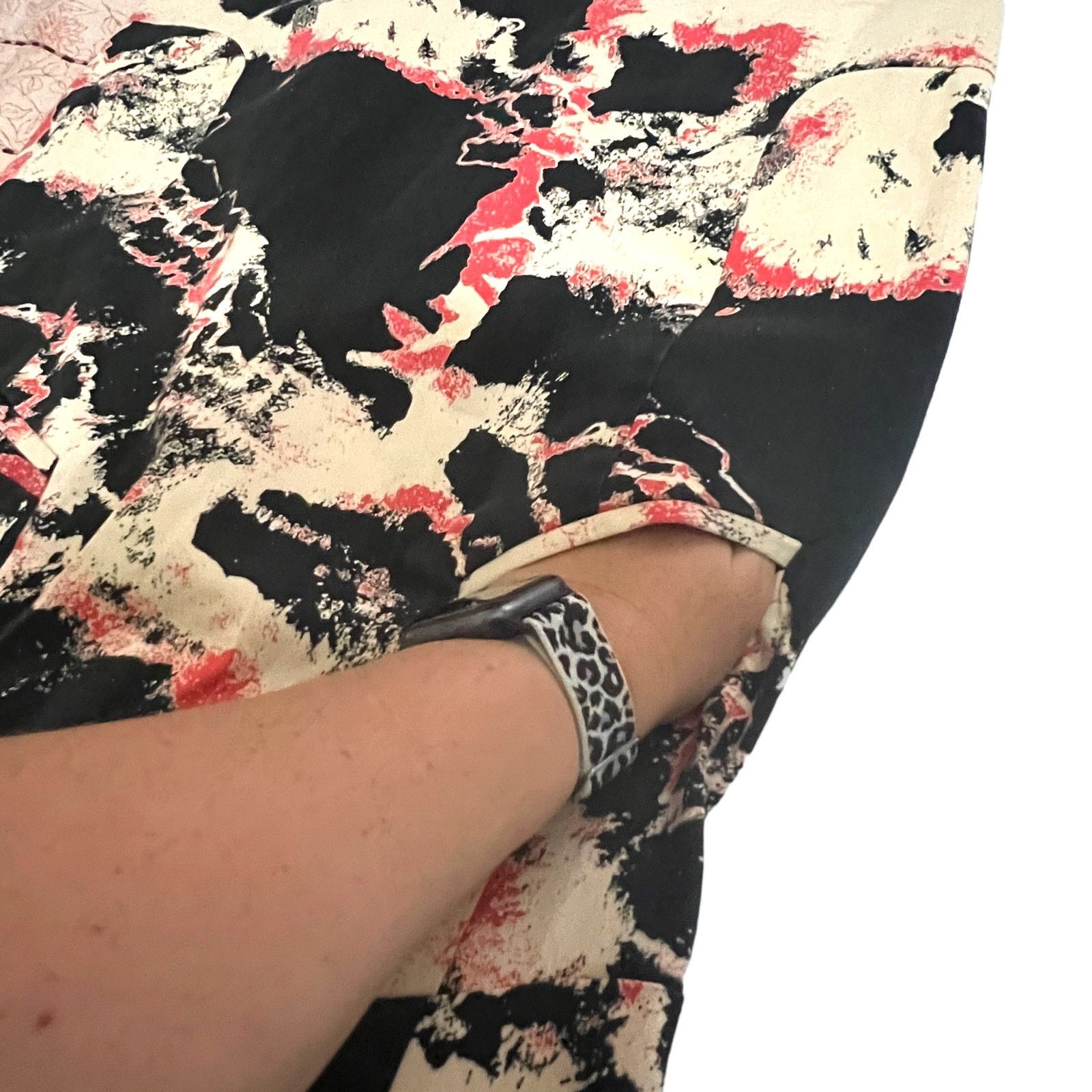 French Connection Splotch Patterned Sleeveless Pocketed Shift Dress Size M / US 6-8 / IT 42-44 - 9 Thumbnail