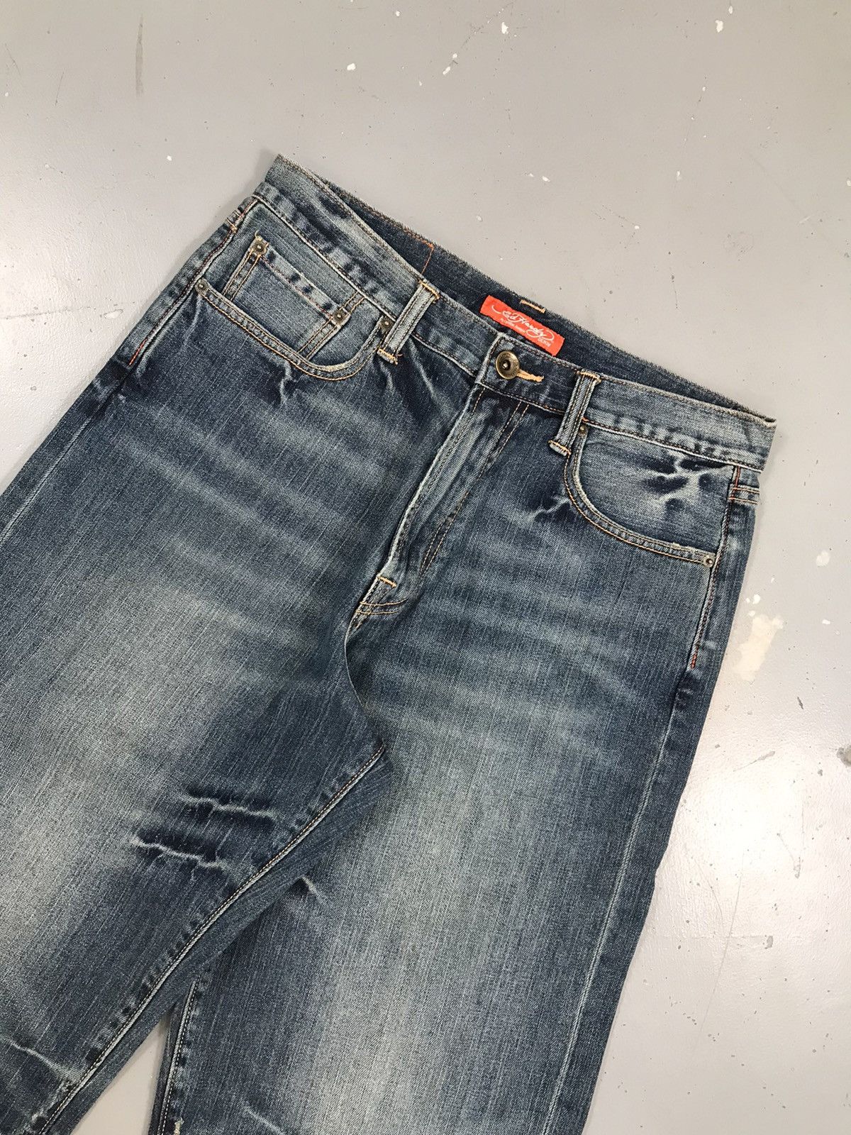 Ed Hardy × Vintage Vintage Ed hardy skater denim jort Size US 32 / EU 48 - 5 Thumbnail