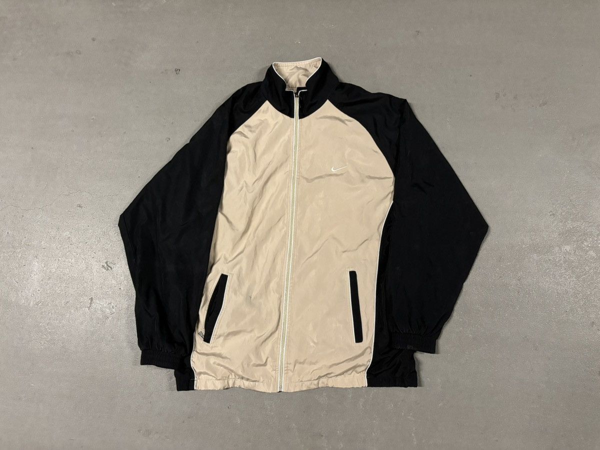 Japanese Brand × Nike × Vintage Vintage Nike Korean Truck Jacket Begie Rare 1990s Size US XXL / EU 58 / 5 - 1 Thumbnail