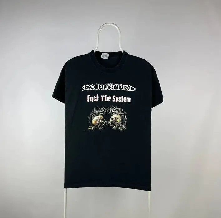 Band Tees exploited fuck the system T-shirt rock size Medium Size US M / EU 48-50 / 2 - 1 Thumbnail