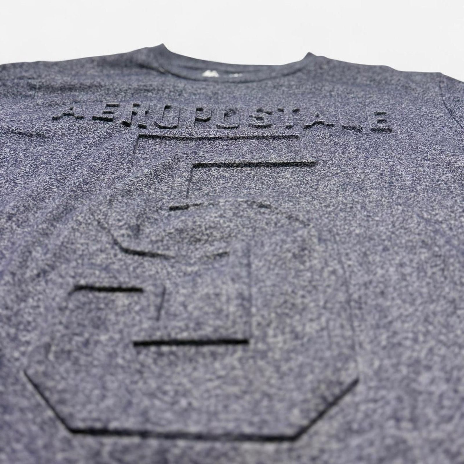 Aeropostale Aeropostale Navy Embossed Number Graphic Tee Men’s Large Size US L / EU 52-54 / 3 - 3 Thumbnail