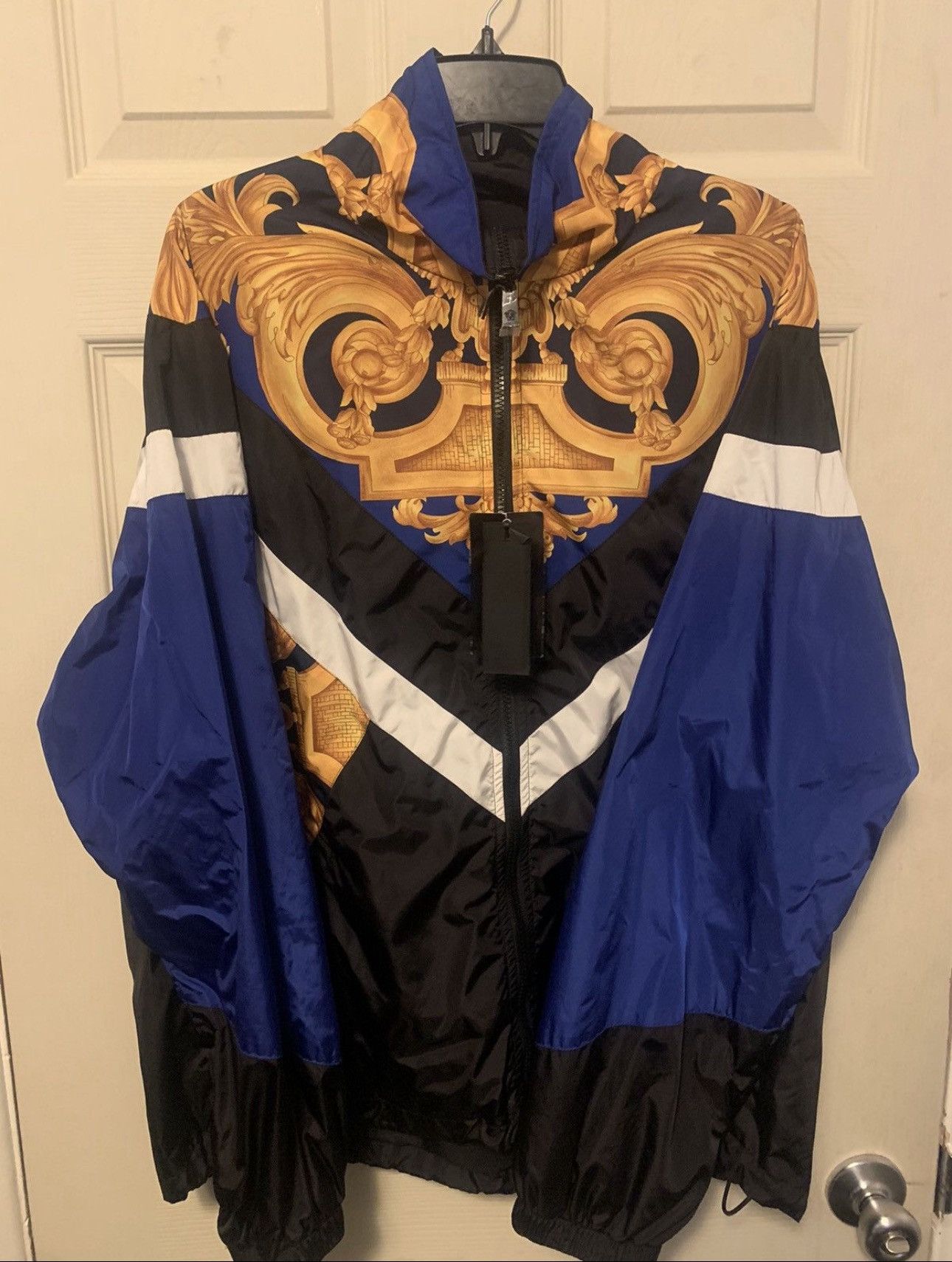 Versace Versace Baroque Track Jacket size M (48) blue Size US M / EU 48-50 / 2 - 1 Thumbnail