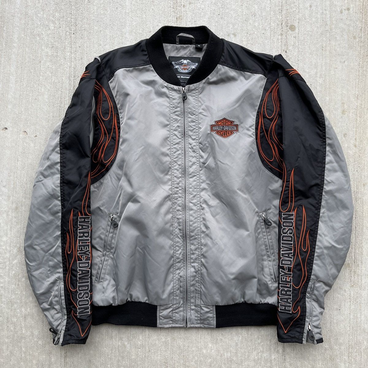 Vintage Harley Davidson Flame Jacket Size US XL / EU 56 / 4 - 2 Thumbnail