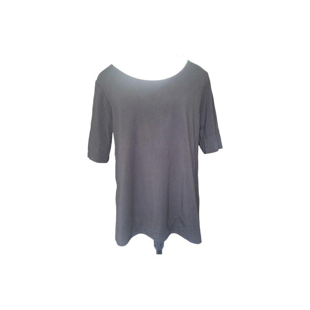 Chicos CT1523 Chico's Black "The Ultimate Tee" Size XL Size XL / US 12-14 / IT 48-50 - 2 Thumbnail