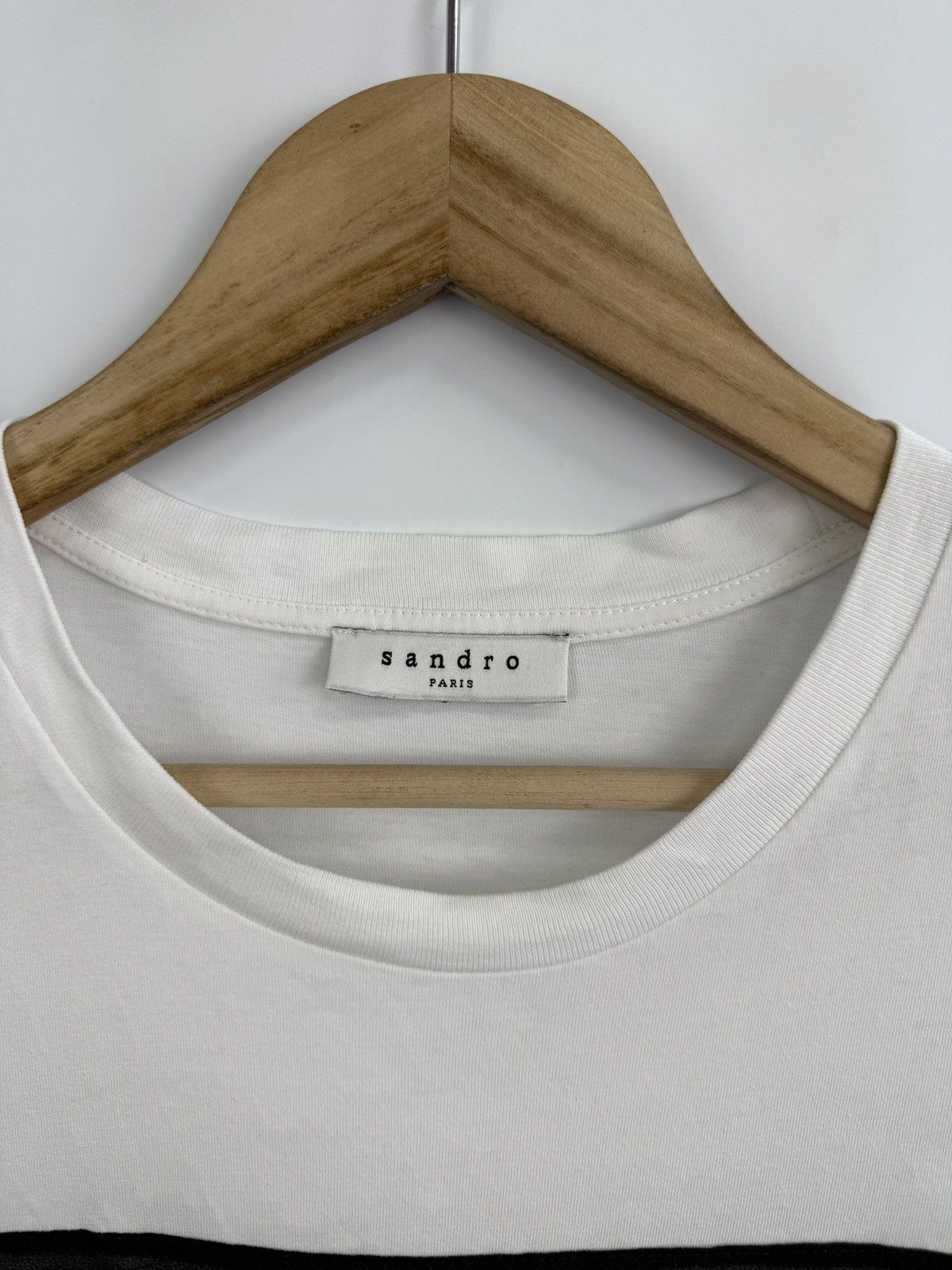 Sandro 🇫🇷 Sandro Paris Luxury Woman T-Shirt Black Square Logo Size M / US 6-8 / IT 42-44 - 5 Thumbnail