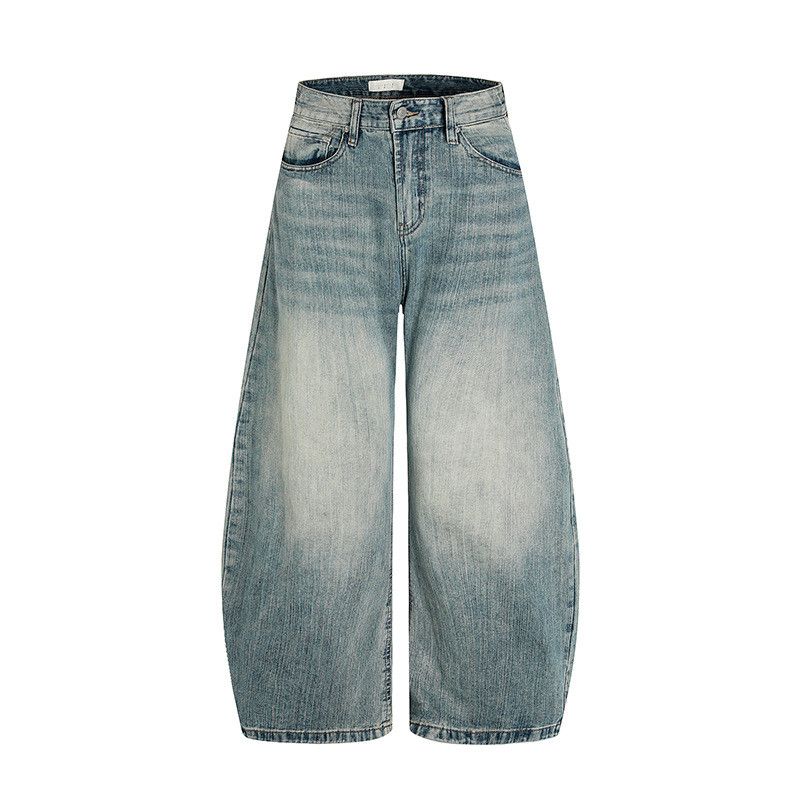 Vintage American retro washed cleanfit curved jeans Size US 34 / EU 50 - 1 Thumbnail