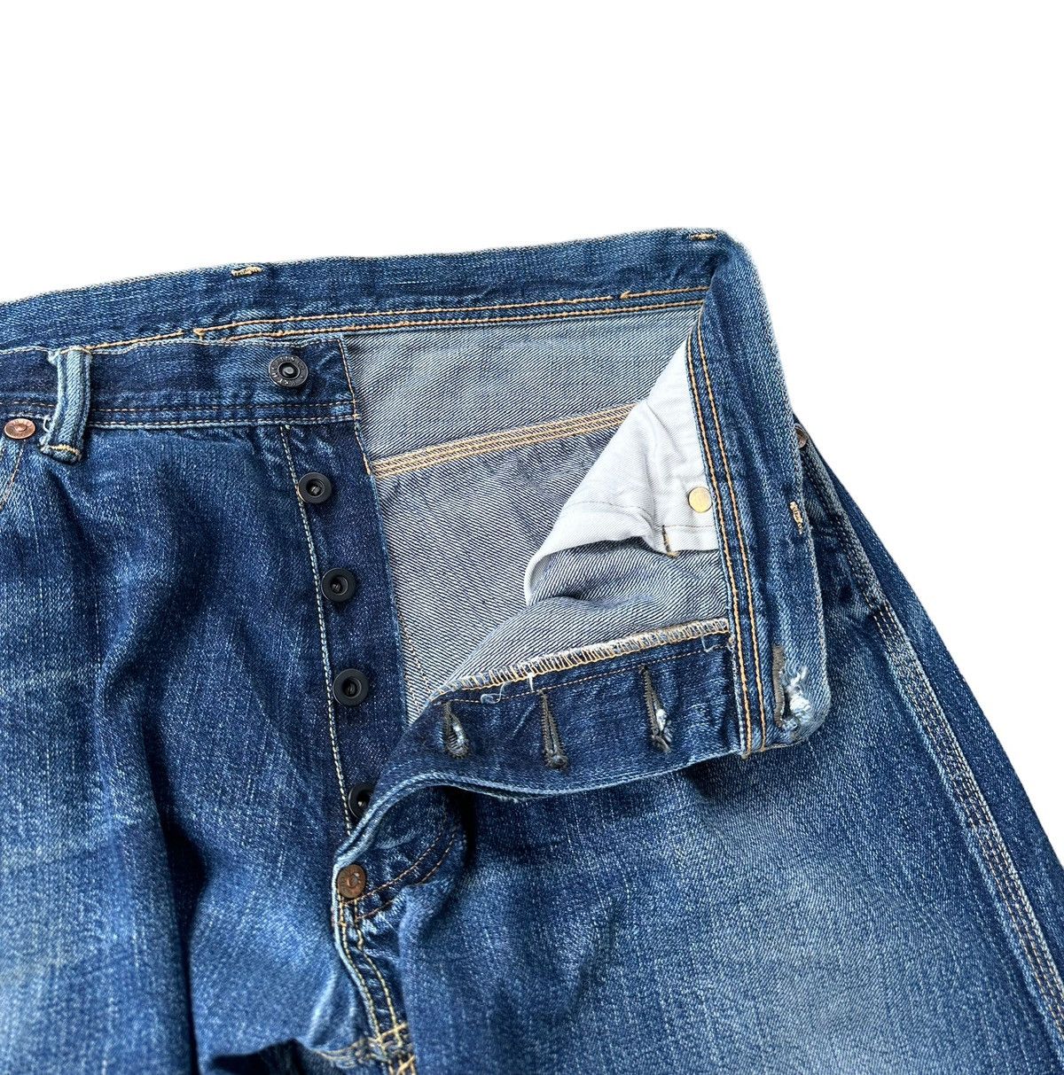 Japanese Brand × Vintage Vintage K&T H O’alls selvedge denim jeans Size US 32 / EU 48 - 3 Thumbnail