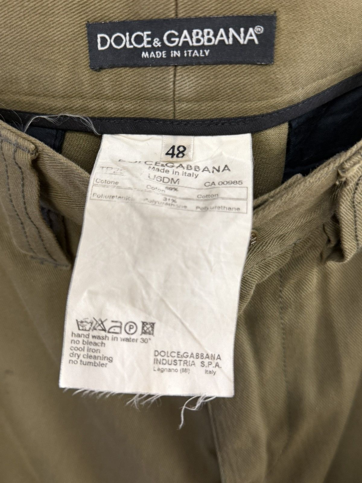 Dolce & Gabbana D&G AW2003 Multizip Army Cargos Size US 34 / EU 50 - 6 Thumbnail