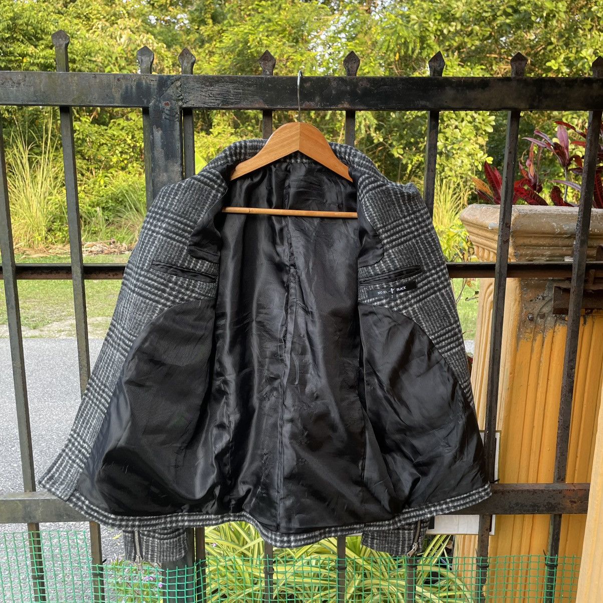 Japanese Brand 🔥🇯🇵Vintage No.ID Double Collar Punk Styles Heavy Wool Jacket Size US S / EU 44-46 / 1 - 10 Thumbnail