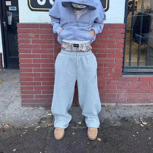 VIBE Double Waist Camouflage Boxer Baggy Sweatpants Size US 34 / EU 50 - 4 Thumbnail