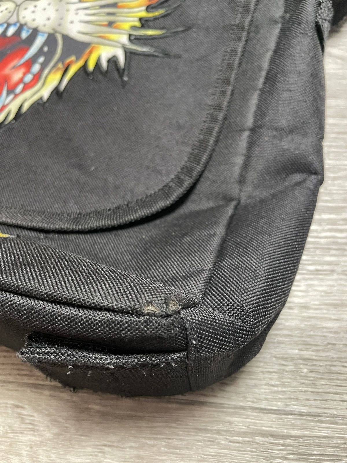 Ed Hardy Vintage Black Tiger Messenger Bag Y2K Streetwear Size ONE SIZE - 7 Thumbnail