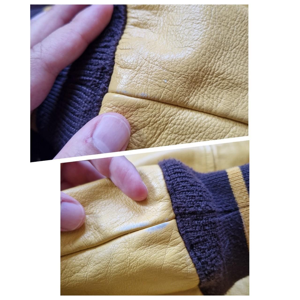 Beams Plus Mens beams+ brown and golden yellow varsity jacket Size US M / EU 48-50 / 2 - 8 Thumbnail