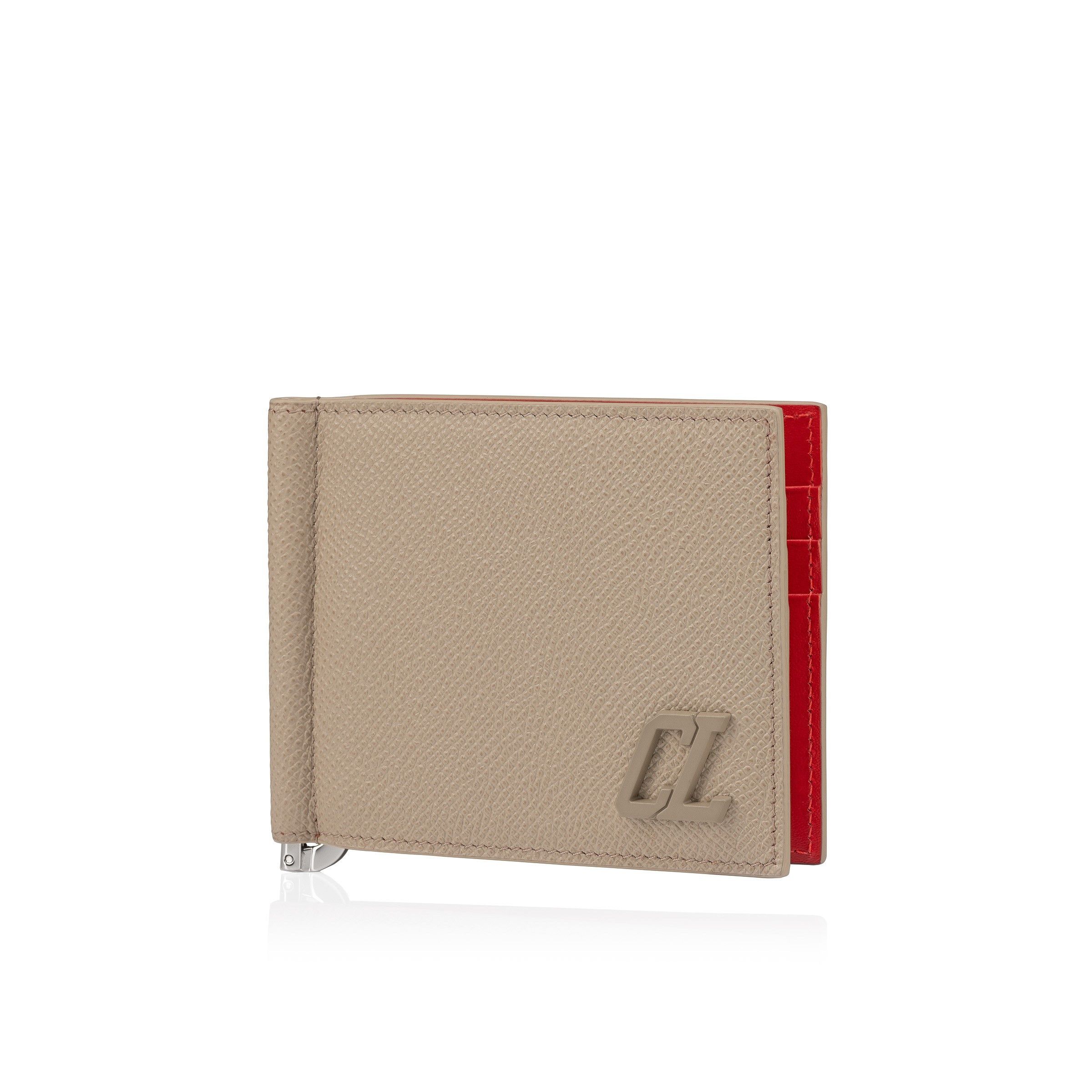 Christian Louboutin oc11z0126 Size: OS/Groovy Money Clip Wallet in Beige Size ONE SIZE - 3 Thumbnail