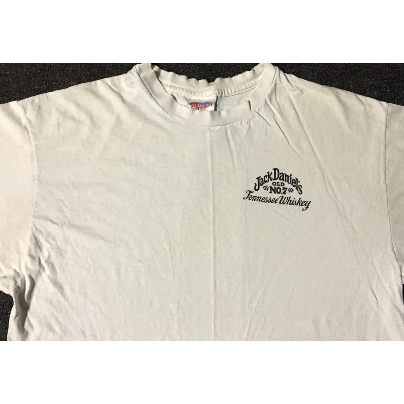 Vintage VINTAGE Jack Daniels Shirt Main Selling Point White Short Sleeve L Distressed Grunge Biker Punk 90s Beer Bar USA Men T-Shirt Size US L / EU 52-54 / 3 - 5 Thumbnail