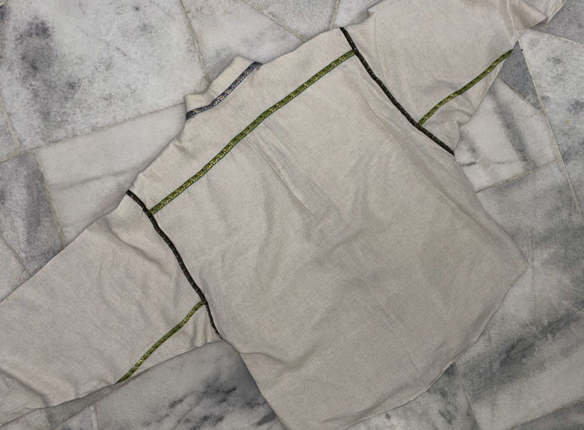 Designer × Kenzo 90s Kenzo Linen Shirt Size US L / EU 52-54 / 3 - 12 Thumbnail