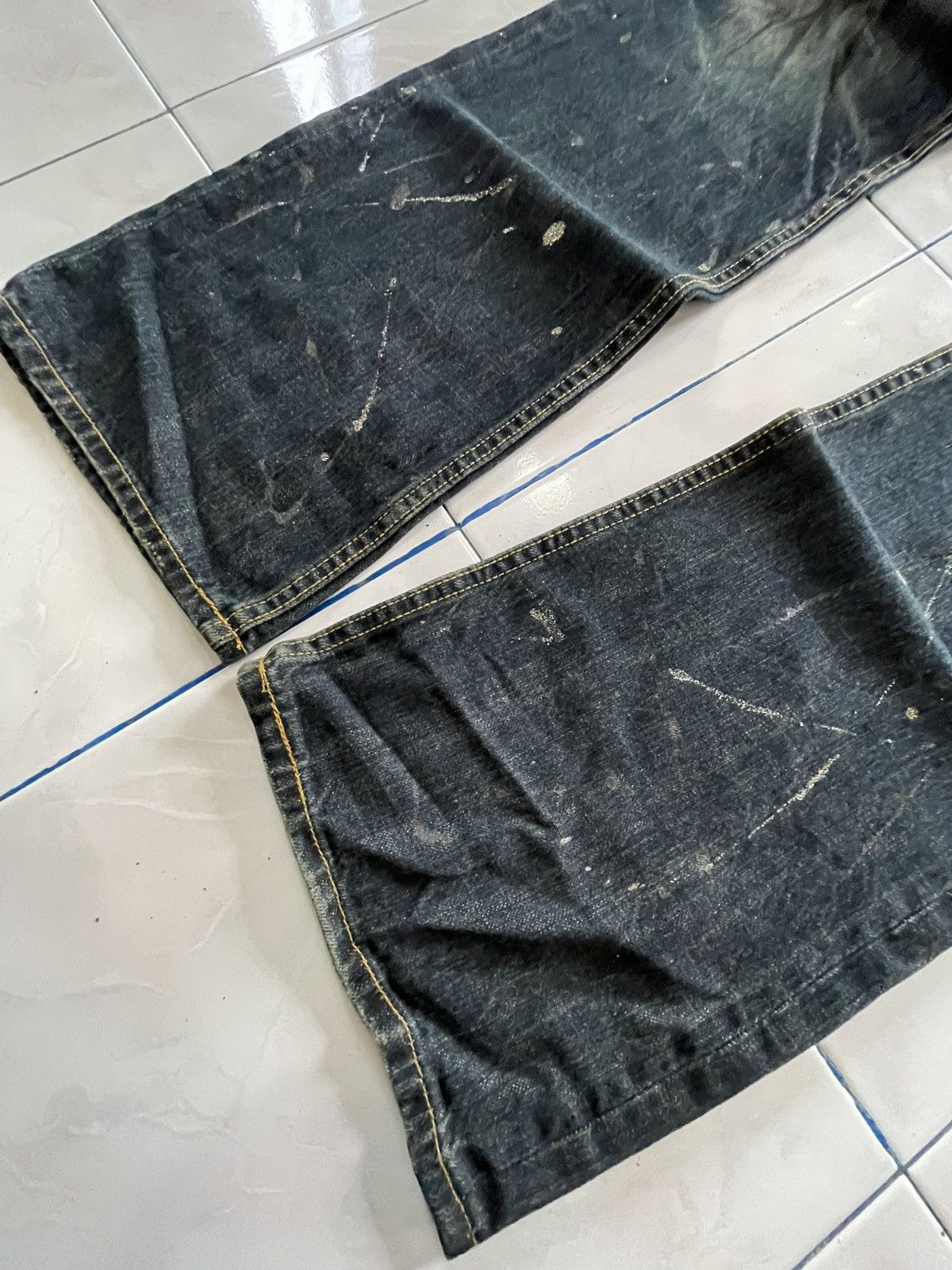 If Six Was Nine Shredded Studded Distressed Painter Japanese Brand Jeans Size US 32 / EU 48 - 9 Thumbnail