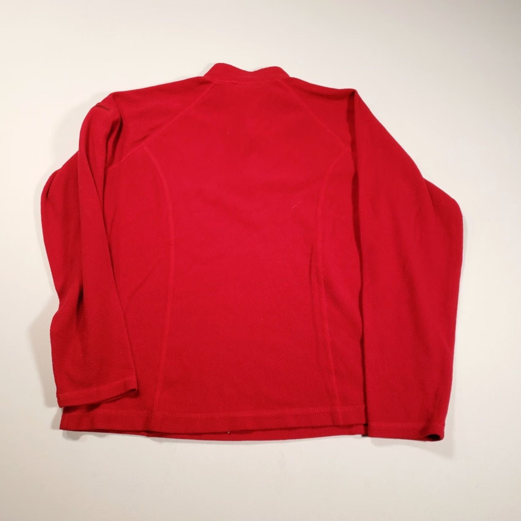 Vintage L.L. Bean Sweatshirt Womens M Medium Red Pullover 1/4 Zip Long Sleeves Fleece Size M / US 6-8 / IT 42-44 - 2 Thumbnail