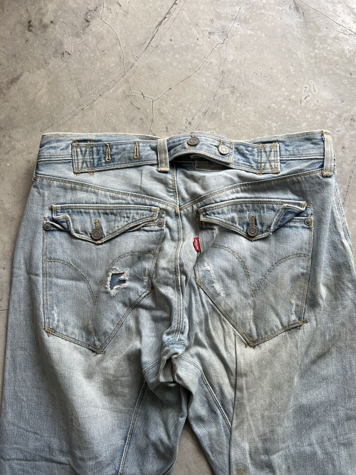 Levis Engineered Jeans Buckle Back Tag W32 Actual 34x32