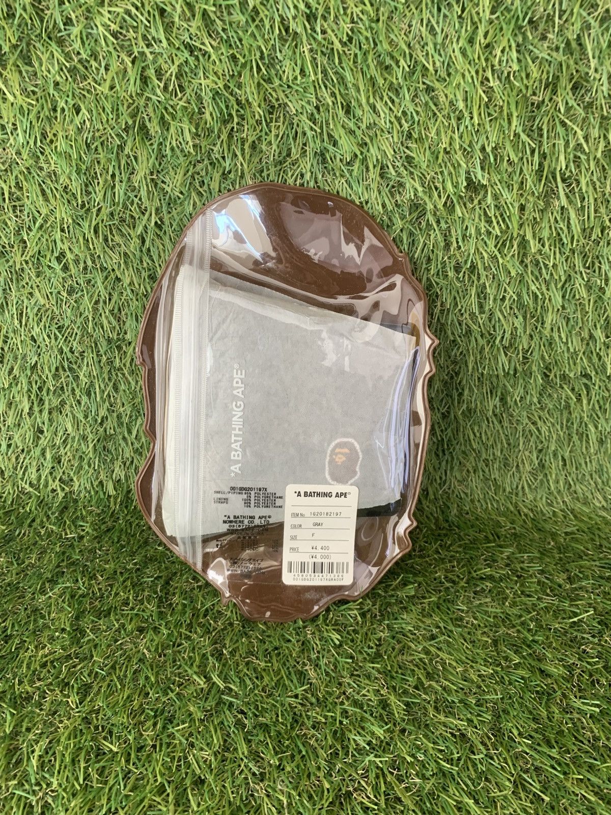 Bape Bape Face Masks Ape Head Patch "Gray" Size ONE SIZE - 2 Thumbnail