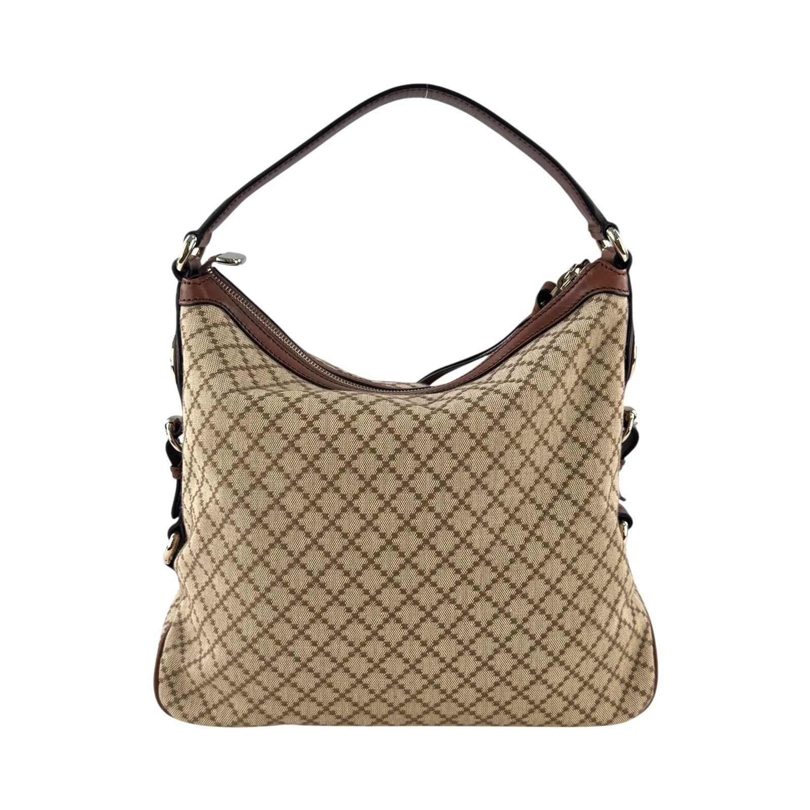 Gucci Gucci Diamante Leather Village Double G Hobo Bag Size ONE SIZE - 2 Thumbnail