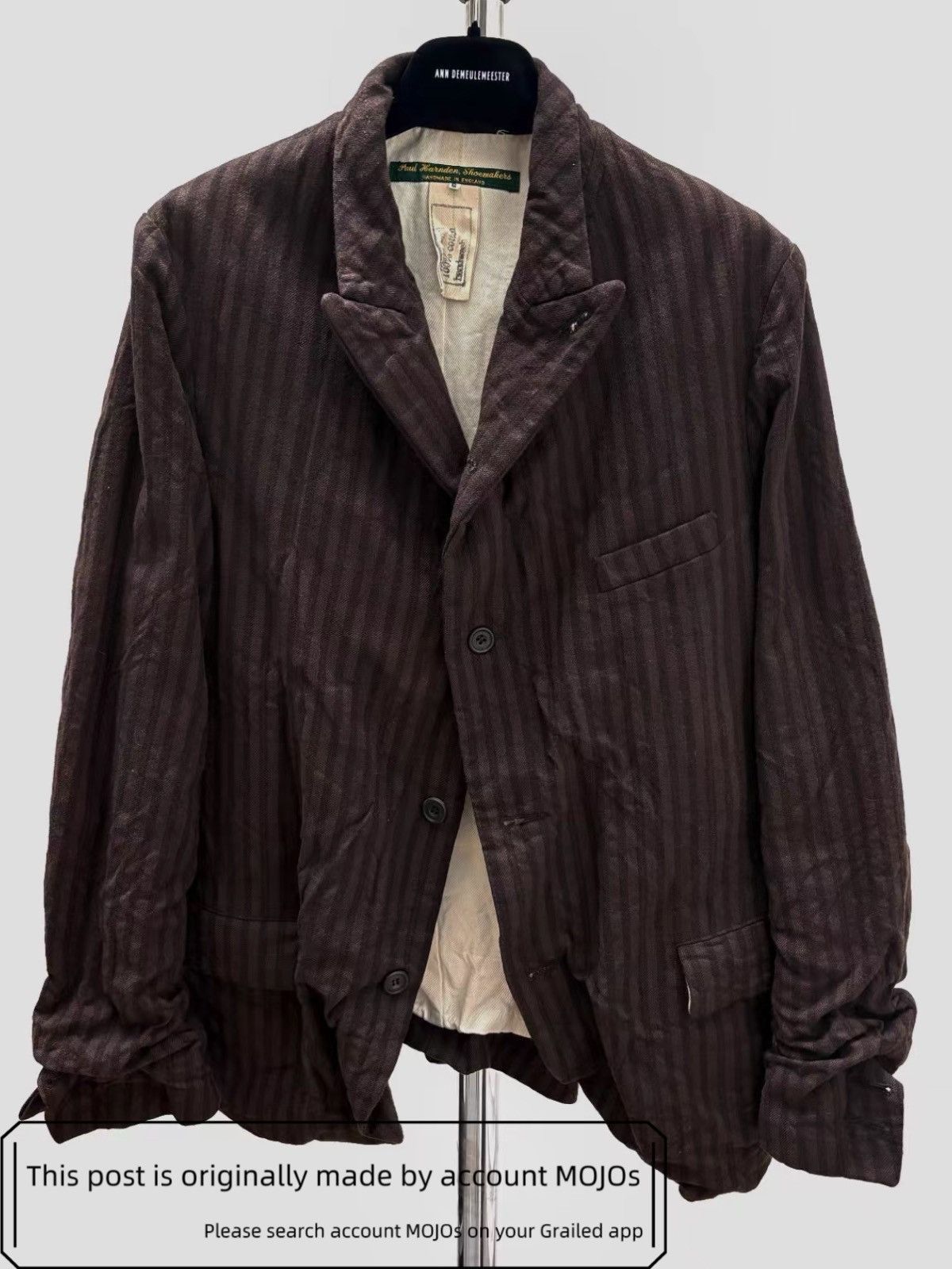 Paul Harnden Shoemakers Sz S Paul Harden Shoemaker Dark Brown Stripe Jacket mojos139 Size US S / EU 44-46 / 1 - 2 Thumbnail