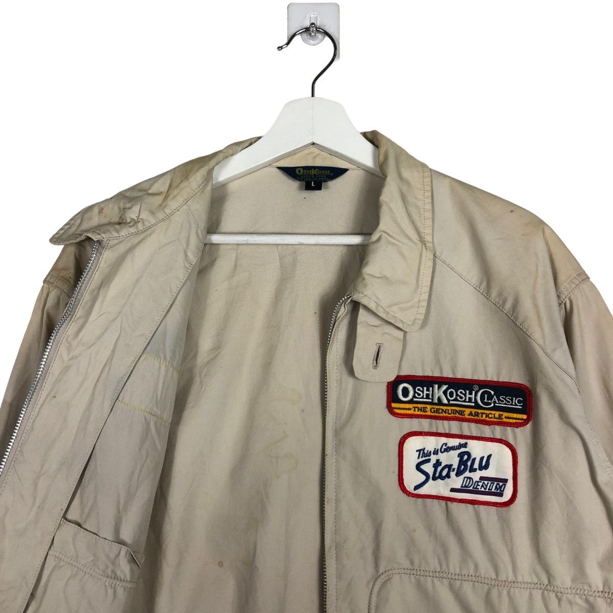 Oshkosh × Vintage 🔥 VINTAGE OSHKOSH CLASSIC PATCHES WORK JACKET Size US L / EU 52-54 / 3 - 10 Thumbnail