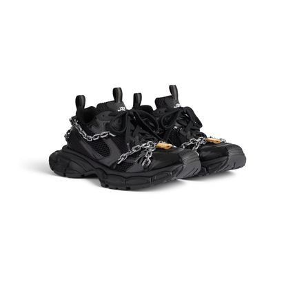 Balenciaga o1w1db10226 3XL Chain Sneakers In Black Size US 12 / EU 45 - 2 Thumbnail