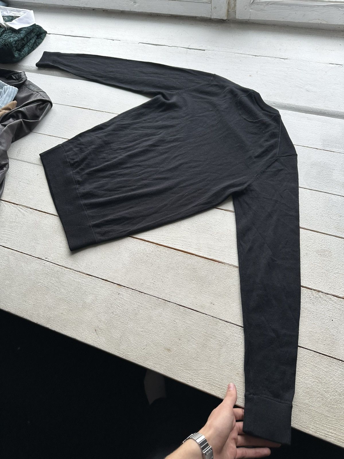 Armani 🚨 ARMANI JEANS LONGSLEEVE SWEATER VNTG 90s Italy Size US M / EU 48-50 / 2 - 8 Thumbnail