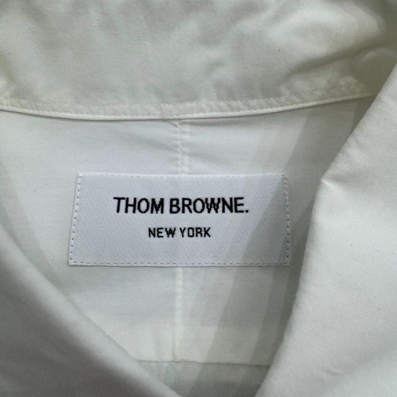 Thom Browne Thom Browne Double-sleeved logo striped shirt 2506-Nextarro Size US M / EU 48-50 / 2 - 2 Thumbnail
