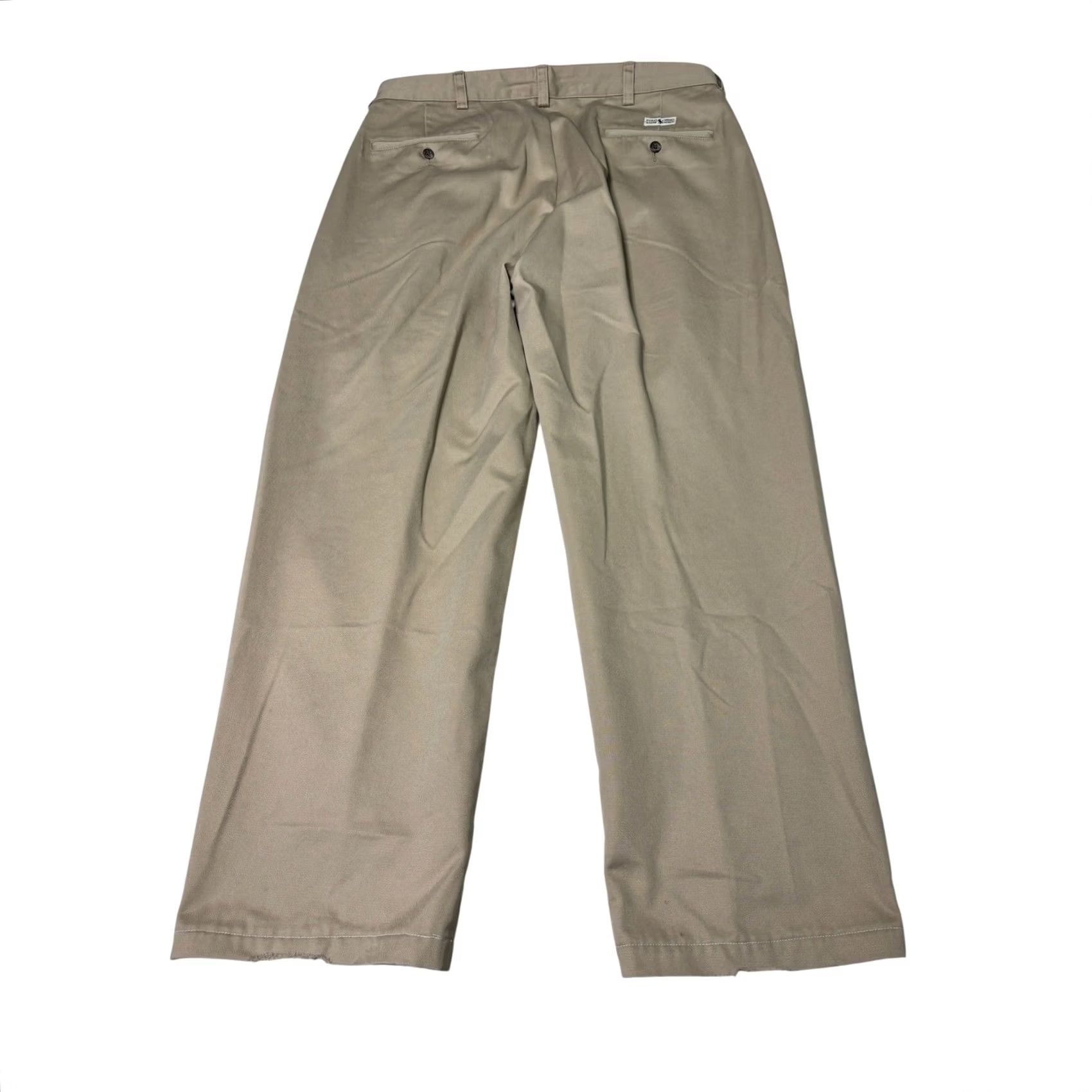 Polo Ralph Lauren VINTAGE Polo Ralph Lauren Men Pleated Chino Pants 33x27 Tan 100 Twill Size US XS / EU 42 / 0 - 6 Thumbnail