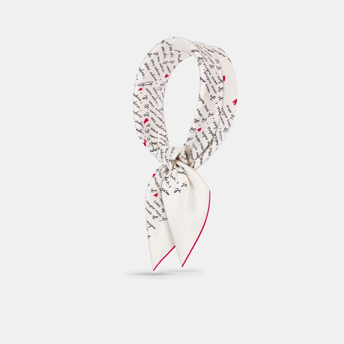 Dior o1bcso1str0226 Size:OS/70 Square Scarf in White/Black Size ONE SIZE - 1 Thumbnail