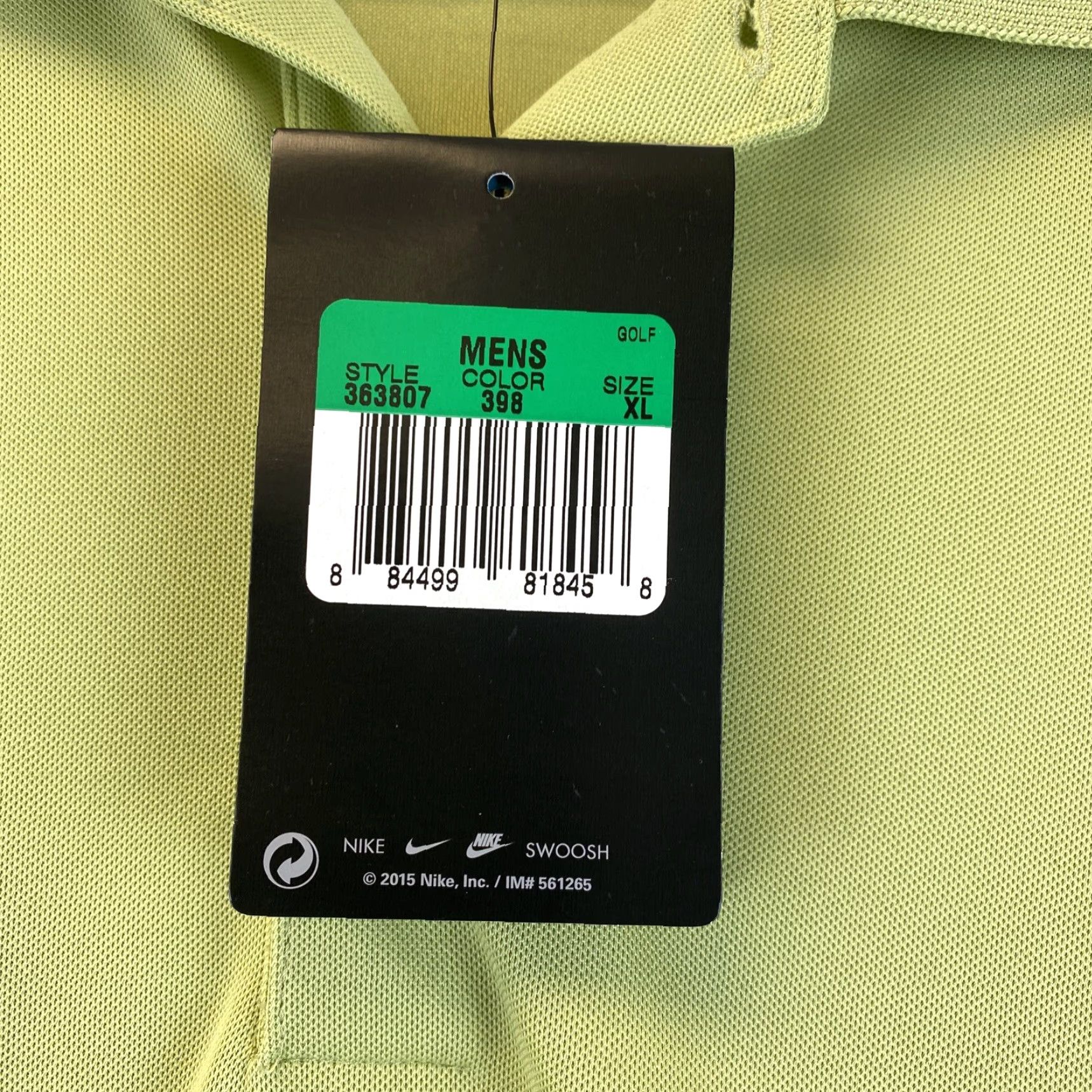 Nike NIKE Golf Polo Shirt Adult XL Green Short Sleeve Men 55-17 Size US XL / EU 56 / 4 - 4 Thumbnail