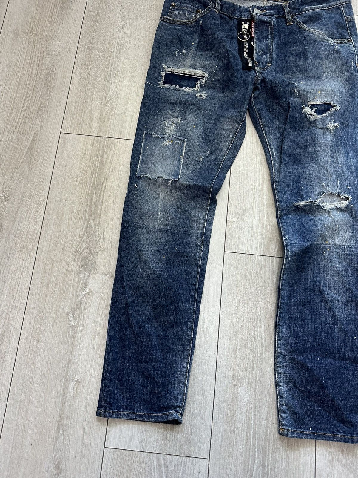 Dsquared2 Dsquared2 Skater Distressed Denim Jeans Pants (A034) Size US 34 / EU 50 - 4 Thumbnail