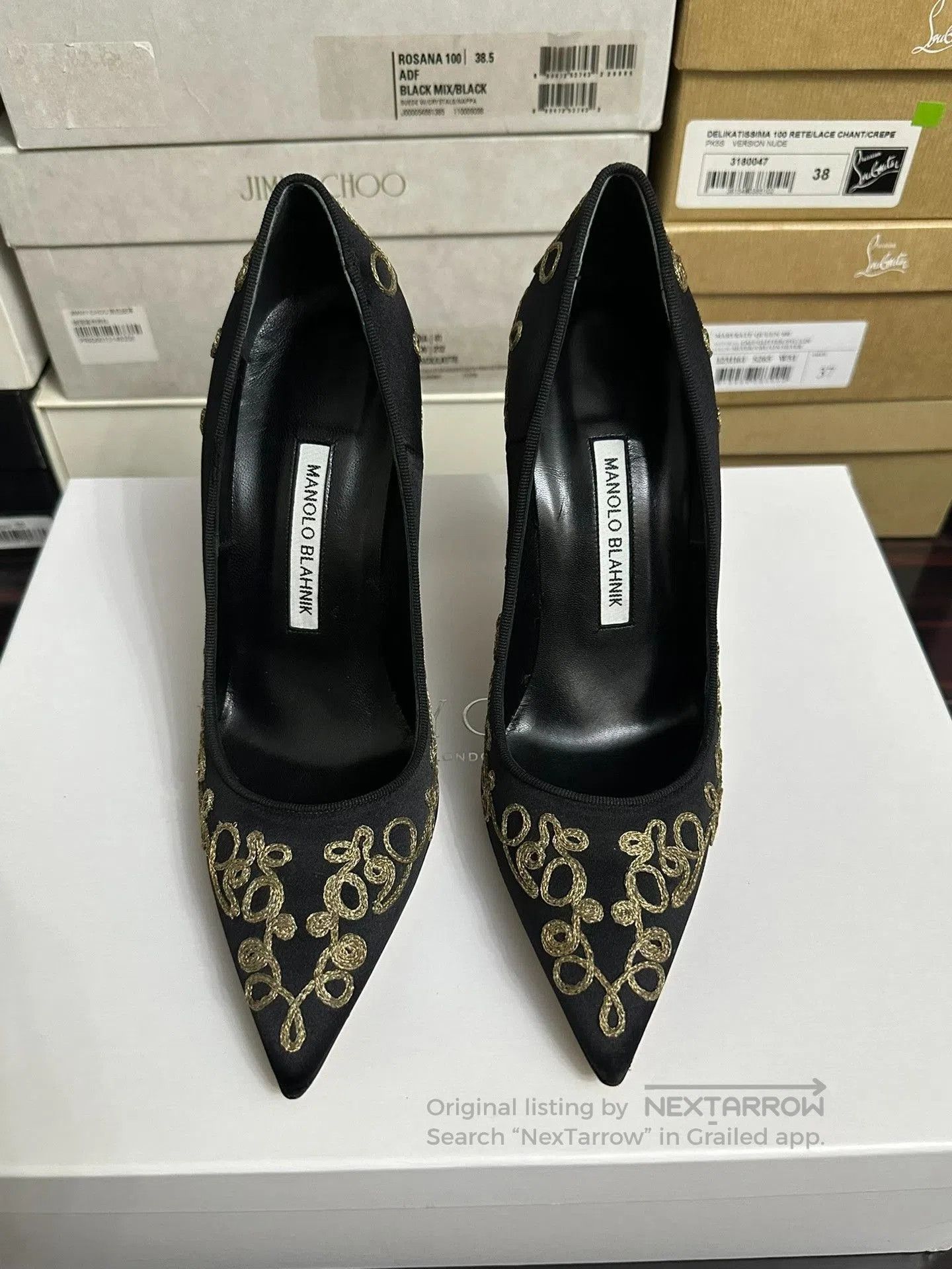 Manolo Blahnik Manolo Blahnik Pointed-Toe High Heels. Size US 7 / IT 37 - 1 Thumbnail