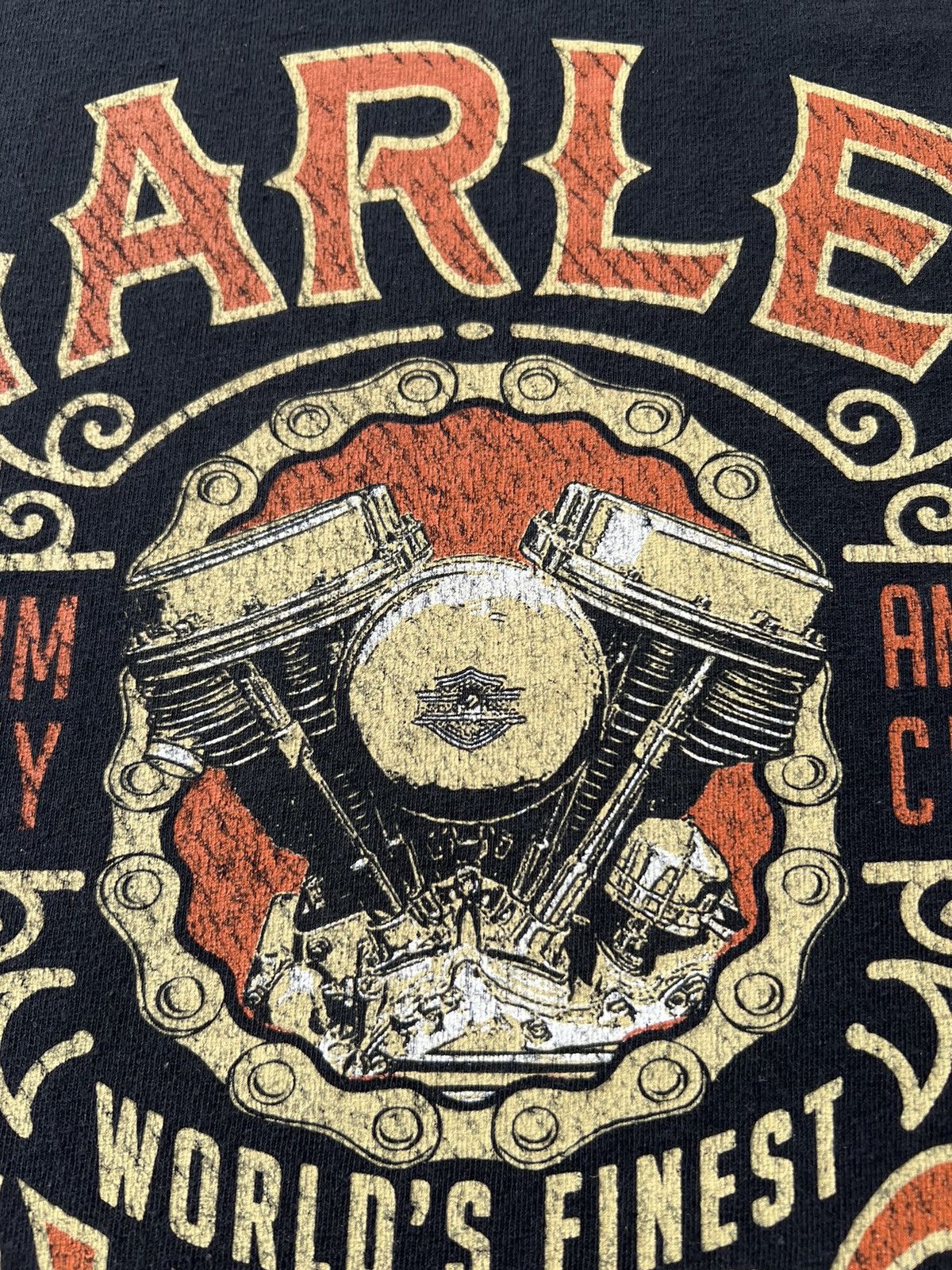 Harley Davidson Vintage 2016 Harley Davidson Bumblebee Stinger Black T-shirt Size US L / EU 52-54 / 3 - 7 Thumbnail