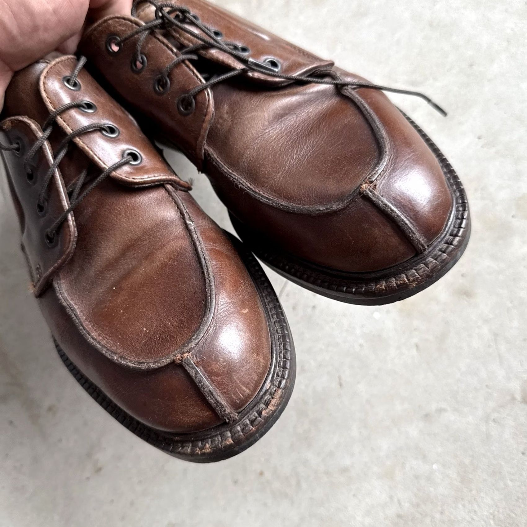 Kenneth Cole Kenneth Cole Derby Oxfords Brown Leather Men Lace Up New York Medium Size 9 Derby Oxfords Mens Leather Upper Size US 9 / EU 42 - 5 Thumbnail