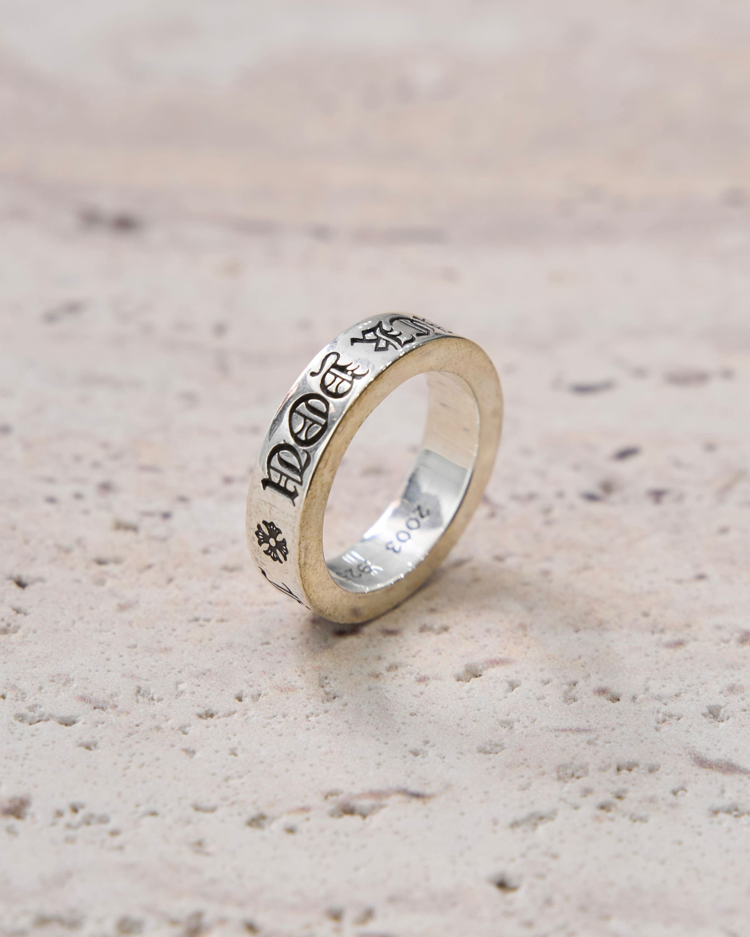Chrome Hearts Chrome Hearts FUCK YOU 6MM Space Ring silver Size ONE SIZE - 5 Thumbnail