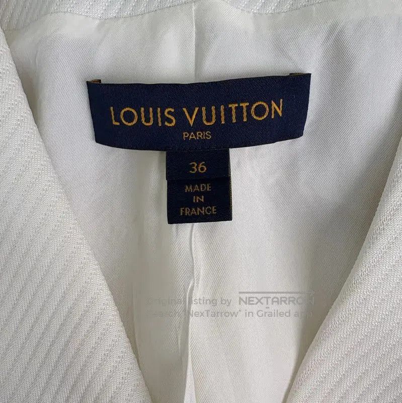Louis Vuitton Louis Vuitton White Cotton Women's Jacket . Size S / US 4 / IT 40 - 3 Thumbnail