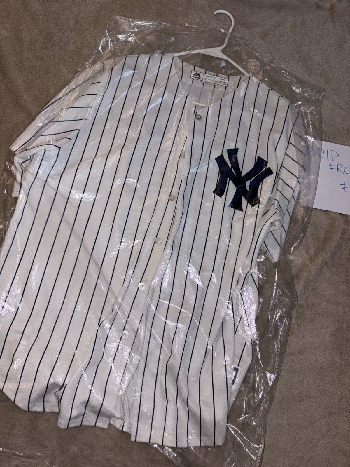 Majestic Jacoby Ellsbury New York Yankees Majestic Jersey Size US XL / EU 56 / 4 - 1 Thumbnail