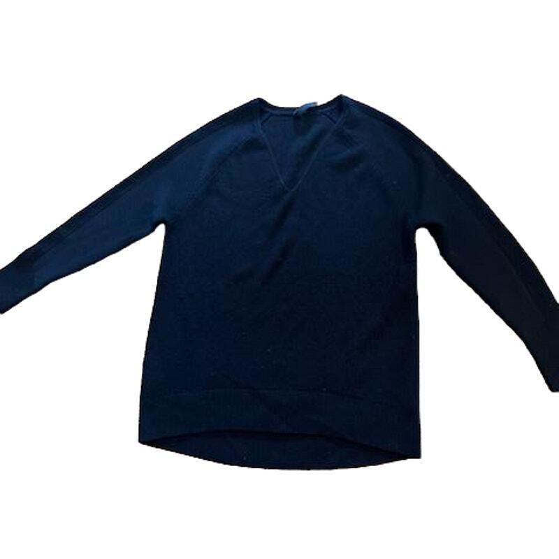 Designer Athleta V-Neck Pullover Sweater Navy Blue Size Small Size S / US 4 / IT 40 - 1 Thumbnail