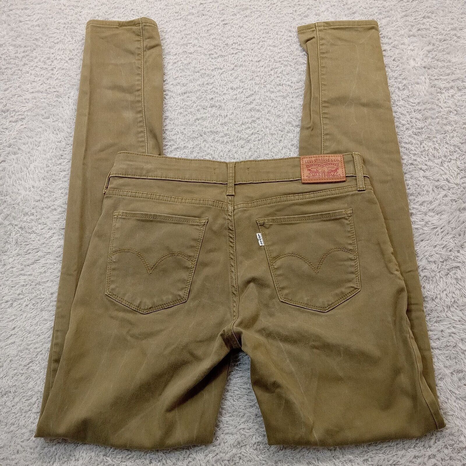 Levi's Levi's 711 Skinny Jeans Women 30 X 32 Low Rise Tapered Green Size 30" / US 8 / IT 44 - 3 Thumbnail