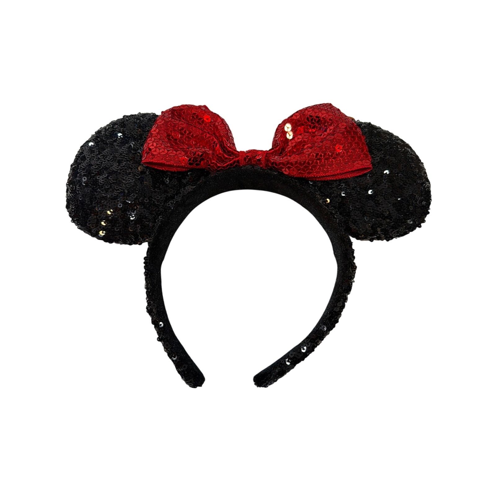 Disney Disney Parks Minnie Mouse Classic Black Sequin Ears Headband Size ONE SIZE - 1 Thumbnail