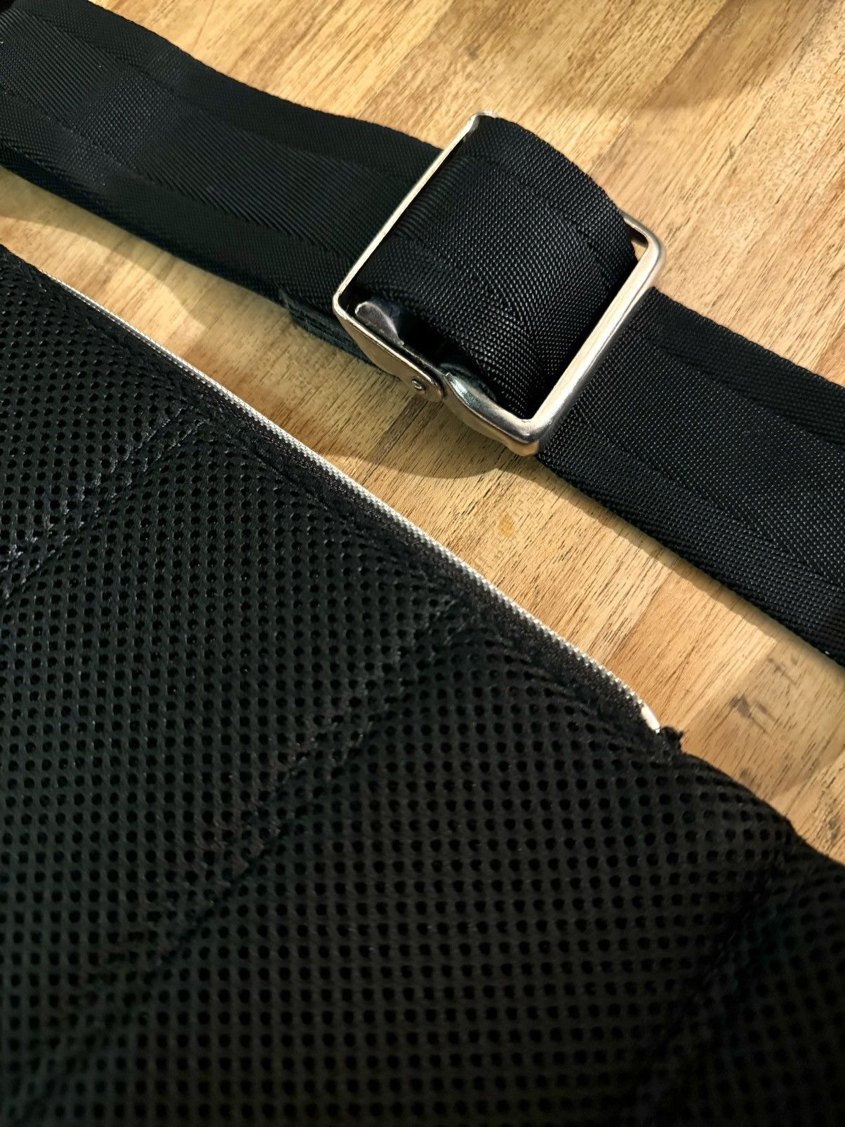 Japanese Brand × MasterPiece mspc masterpiece black leather big bump bag Size ONE SIZE - 8 Thumbnail