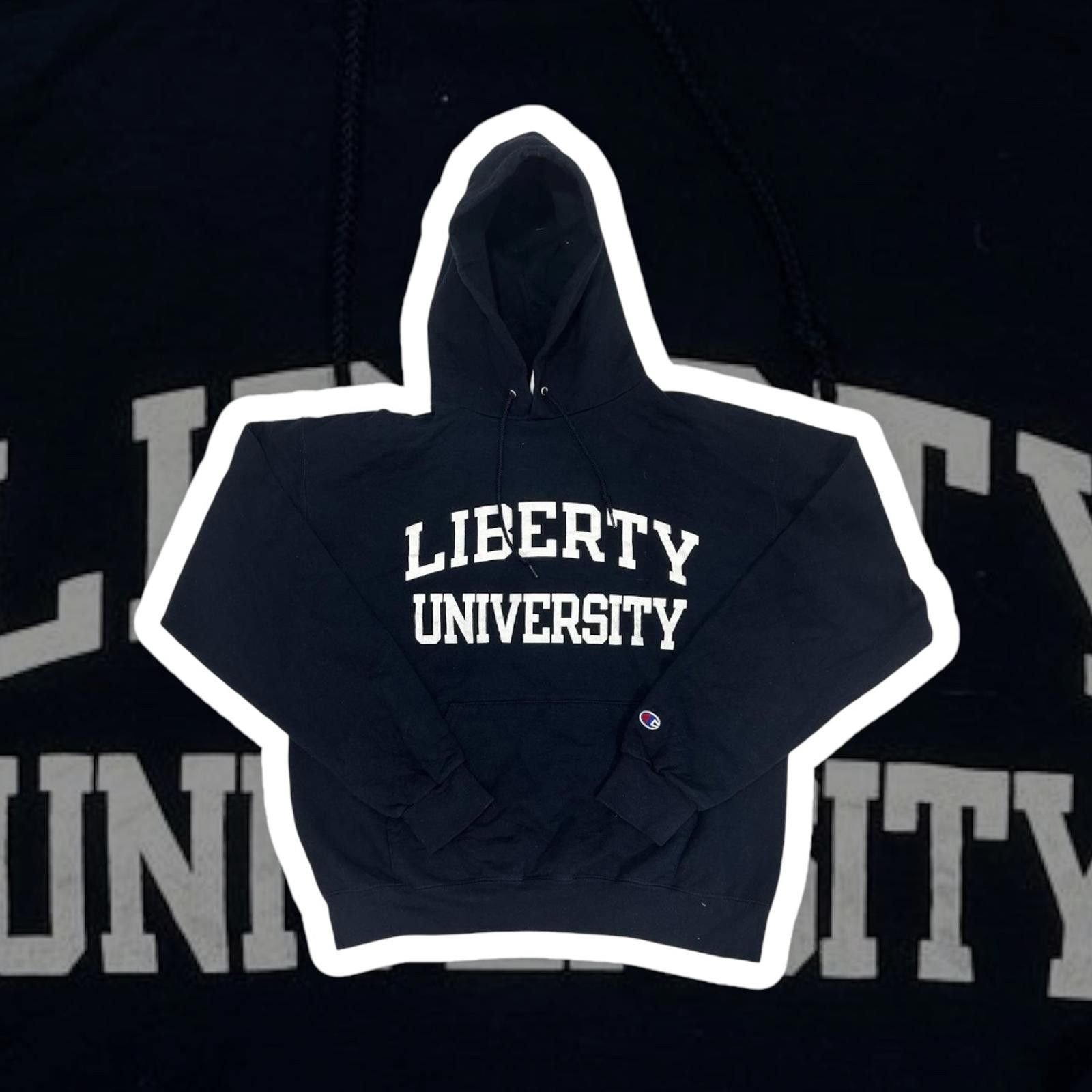 Champion Liberty University Black Hoodie Sweatshirt Medium Size US M / EU 48-50 / 2 - 1 Thumbnail
